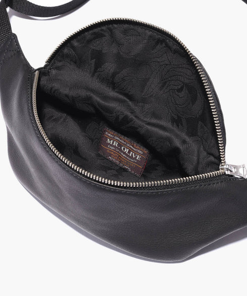 MR.OLIVE E.O.I / WATER PROOF WASHABLE LEATHER / SMALL BODY BAG ミスターオリーブ イーオーアイ/ウォータープルーフウォッシャブルレザー/スモールボディバッグ